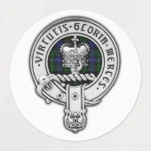 Clan Donnachaidh (Robertson) Crest /Hunting Tartan Labels (Design 2)