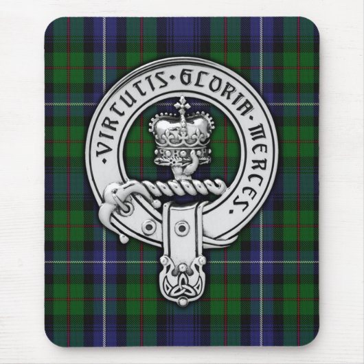 Clan Donnachaidh (Robertson) Crest /Hunting Tartan Muismat (Voorkant)
