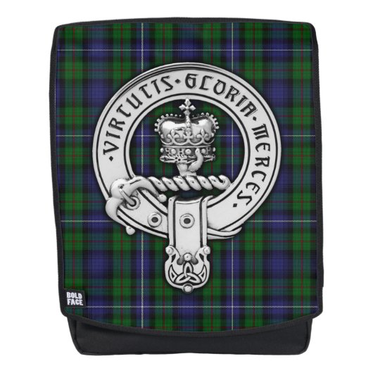 Clan Donnachaidh (Robertson) Crest /Hunting Tartan Rugtassen (Voorkant)