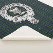 Clan Donnachaidh (Robertson) Crest /Hunting Tartan Sherpa Deken (3/4)