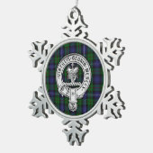 Clan Donnachaidh (Robertson) Crest /Hunting Tartan Tin Sneeuwvlok Ornament (Rechts)
