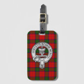 Clan Donnachaidh (Robertson) Crest & Tartan Bagagelabel (Voorkant (verticaal))