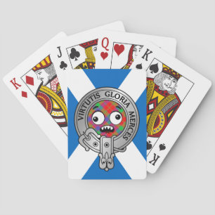 Clan Donnachaidh Robertson Crest & Tartan Bicycl Pokerkaarten