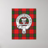 Clan Donnachaidh (Robertson) Crest & Tartan Canvas Afdruk (Voorkant)