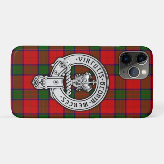 Clan Donnachaidh (Robertson) Crest & Tartan Case-Mate iPhone Case (Achterkant (horizontaal))