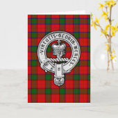Clan Donnachaidh (Robertson) Crest & Tartan Kaart (Gele Bloem)