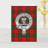 Clan Donnachaidh (Robertson) Crest & Tartan Kaart (Gele Bloem)