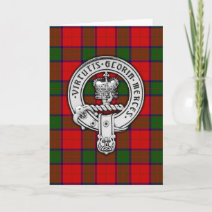 Clan Donnachaidh (Robertson) Crest & Tartan Kaart