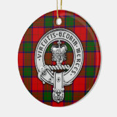 Clan Donnachaidh (Robertson) Crest & Tartan Keramisch Ornament (Links)