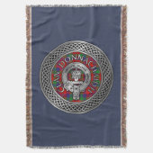 Clan Donnachaidh | Robertson Crest & Tartan Knot Deken (Voorkant Verticaal)