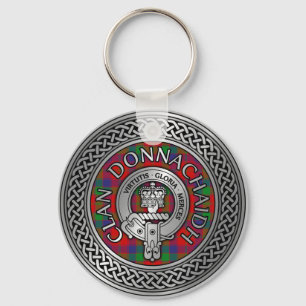 Clan Donnachaidh   Robertson Crest & Tartan Knot Sleutelhanger