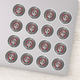 Clan Donnachaidh | Robertson Crest & Tartan Knot Sticker