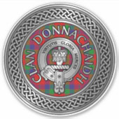Clan Donnachaidh | Robertson Crest & Tartan Knot Sticker (Voorkant)