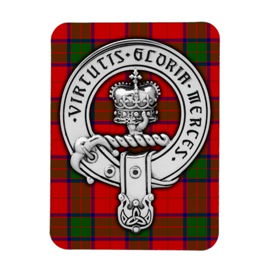 Clan Donnachaidh (Robertson) Crest & Tartan Magneet (Verticaal)