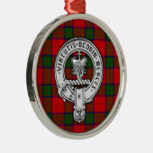 Clan Donnachaidh (Robertson) Crest & Tartan Metalen Ornament (Rechts)