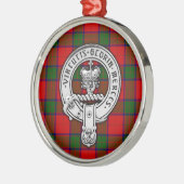 Clan Donnachaidh (Robertson) Crest & Tartan Metalen Ornament (Links)