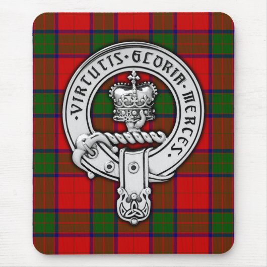Clan Donnachaidh (Robertson) Crest & Tartan Muismat (Voorkant)