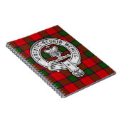 Clan Donnachaidh (Robertson) Crest & Tartan Notitieboek (Rechterzijde)