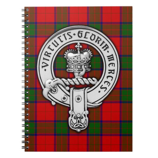 Clan Donnachaidh (Robertson) Crest & Tartan Notitieboek (Voorkant)