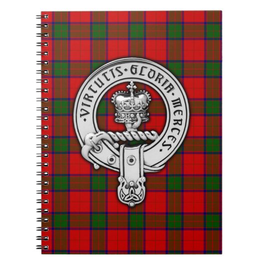 Clan Donnachaidh (Robertson) Crest & Tartan Notitieboek (Voorkant)