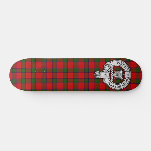 Clan Donnachaidh (Robertson) Crest & Tartan Persoonlijk Skateboard (Horizontaal)