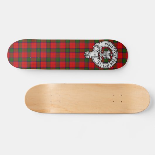Clan Donnachaidh (Robertson) Crest & Tartan Persoonlijk Skateboard (Horizontaal)