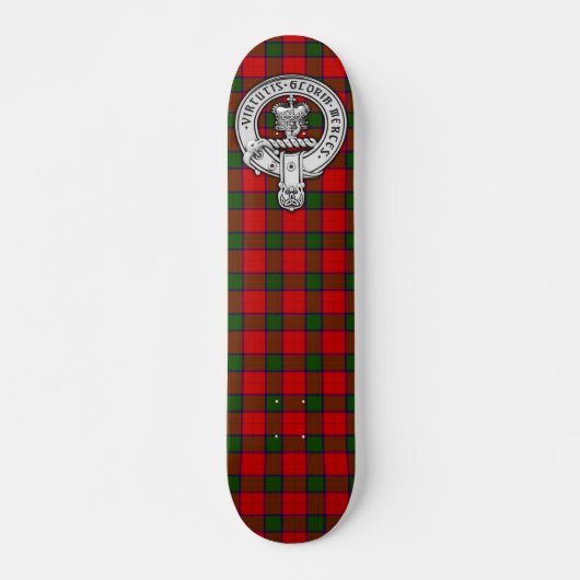 Clan Donnachaidh (Robertson) Crest & Tartan Persoonlijk Skateboard (Voorkant)