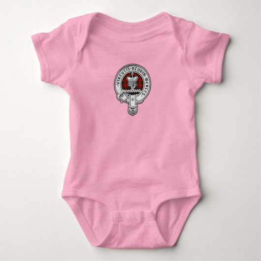 Clan Donnachaidh (Robertson) Crest & Tartan Romper (Voorkant)