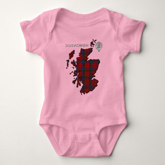 Clan Donnachaidh (Robertson) Crest & Tartan Romper (Voorkant)