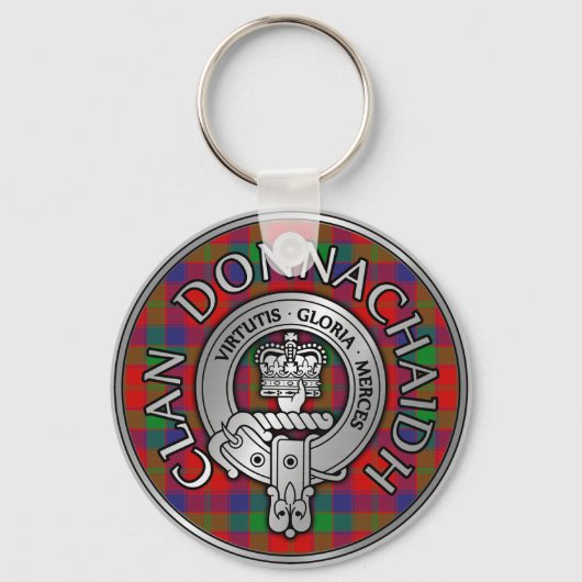 Clan Donnachaidh | Robertson Crest & Tartan Sleutelhanger (Voorkant)