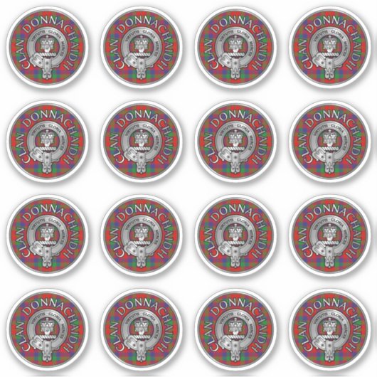 Clan Donnachaidh | Robertson Crest & Tartan Sticker (Voorkant)