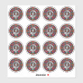 Clan Donnachaidh | Robertson Crest & Tartan Sticker (Vel)