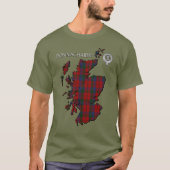 Clan Donnachaidh (Robertson) Crest & Tartan T-shirt (Voorkant)