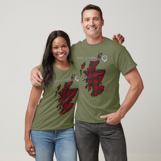 Clan Donnachaidh (Robertson) Crest & Tartan T-shirt (Unisex)