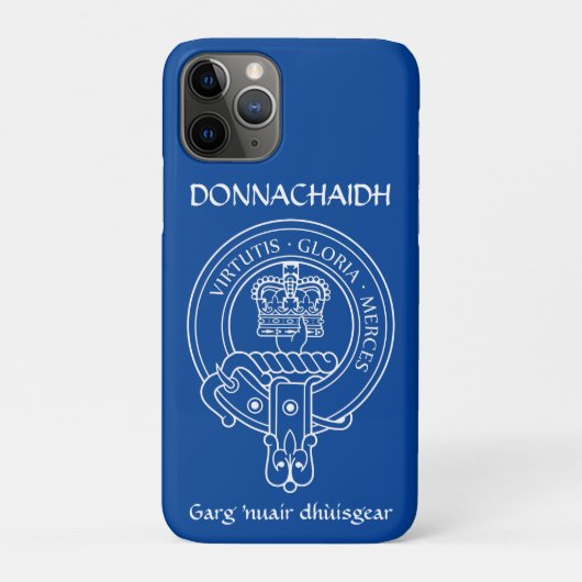 Clan Donnachaidh (Robertson) Crest & War Cry. Case-Mate iPhone Case (Achterkant)