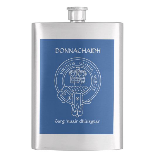 Clan Donnachaidh (Robertson) Crest & War Cry Flacon (Voorkant)