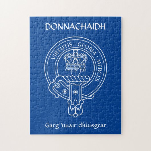 Clan Donnachaidh (Robertson) Crest & War Cry Legpuzzel (Verticaal)