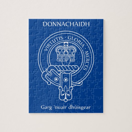 Clan Donnachaidh (Robertson) Crest & War Cry Legpuzzel (Verticaal)