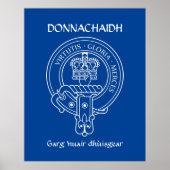 Clan Donnachaidh (Robertson) Crest & War Cry Poster (Voorkant)