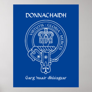 Clan Donnachaidh (Robertson) Crest & War Cry Poster
