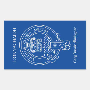 Clan Donnachaidh (Robertson) Crest & War Cry Rechthoekige Sticker