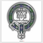 Clan Donnachaidh (Robertson) die op Tartan Crest j Sticker (Vel)