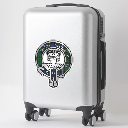 Clan Donnachaidh (Robertson) die op Tartan Crest j Sticker (Koffer)