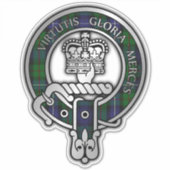 Clan Donnachaidh (Robertson) die op Tartan Crest j Sticker (Voorkant)