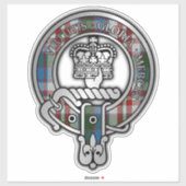 Clan Donnachaidh (Robertson) Jurk Tartan Crest Sticker (Vel)