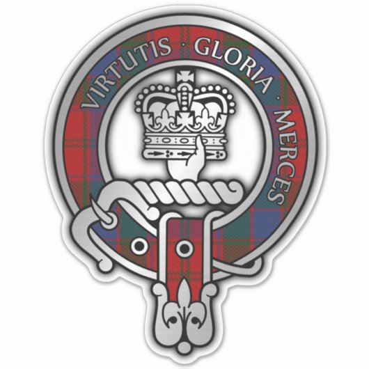 Clan Donnachaidh (Robertson) Tartan Crest Sticker (Voorkant)