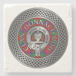 Clan Donnachaidh | Robertson Wapen & Tartan Knoop Stenen Onderzetter