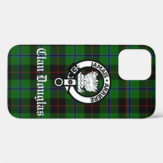 Clan Douglas Crest Badge & Tartan Case-Mate iPhone Case (Achterkant (horizontaal))