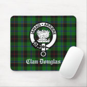 Clan Douglas Crest Badge & Tartan Muismat (Met muis)