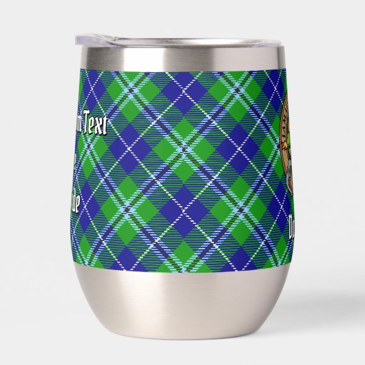 Clan Douglas Crest over Tartan (Rechts)